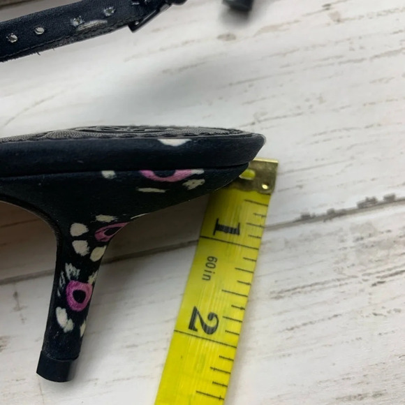 Tory Burch Rosalind Bow Pumps SlingBack Heels 7 1/2 Floral Career Classic - Picture 6 of 10